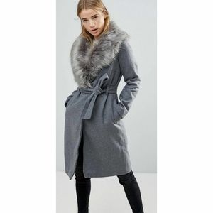 COPY - ASOS Brave Soul Ada Long Coat w/ Detachabl…